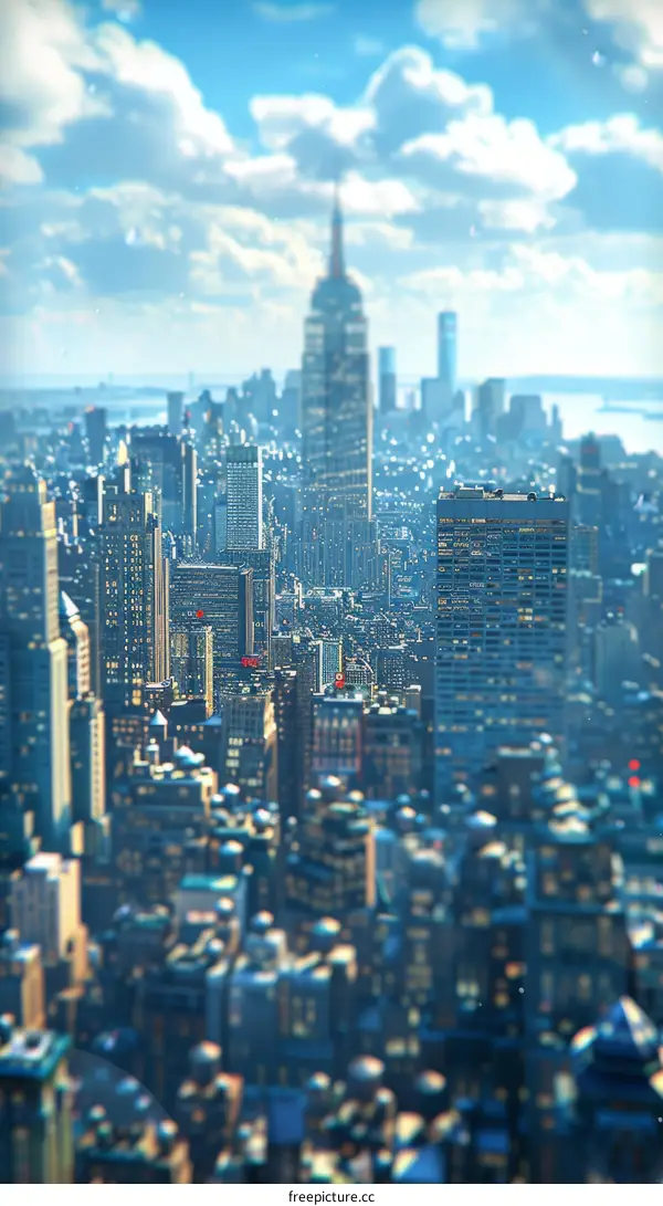 Iconic Empire State Building in New York City