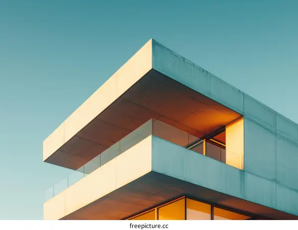 Balcony of a Modern House