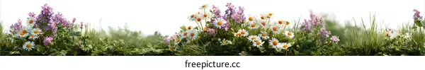 Colorful Floral Meadow Background Image