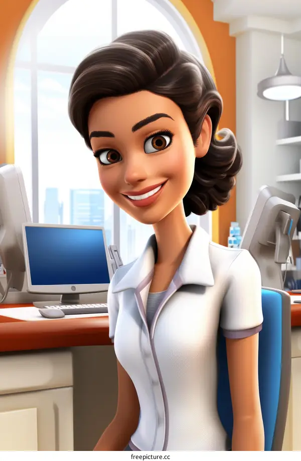 Pharmacist dispensing medication to patient