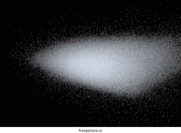 Abstract Spraying Water Particles on Black Background