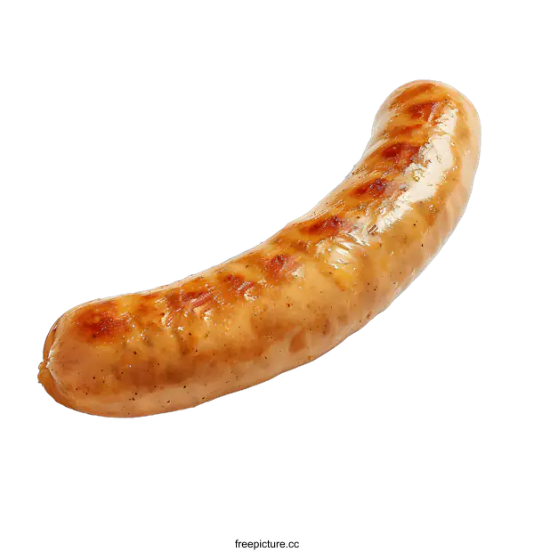 [Transparent Background PNG]Grilled Sausage on White Background