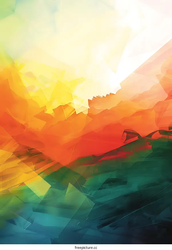 Abstract Colorful Geometric Shapes Background