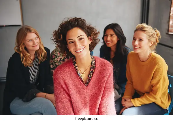 Group of Diverse Women in Casual Conversation