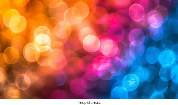 Colorful blurred Christmas lights background