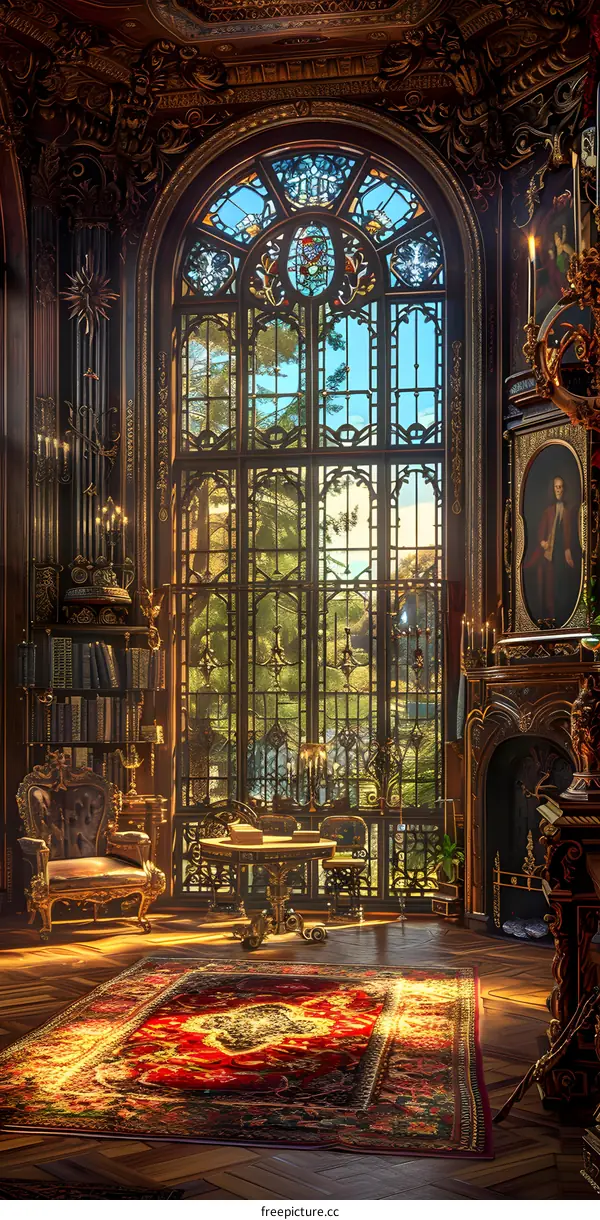 fantasy castle interior concept art