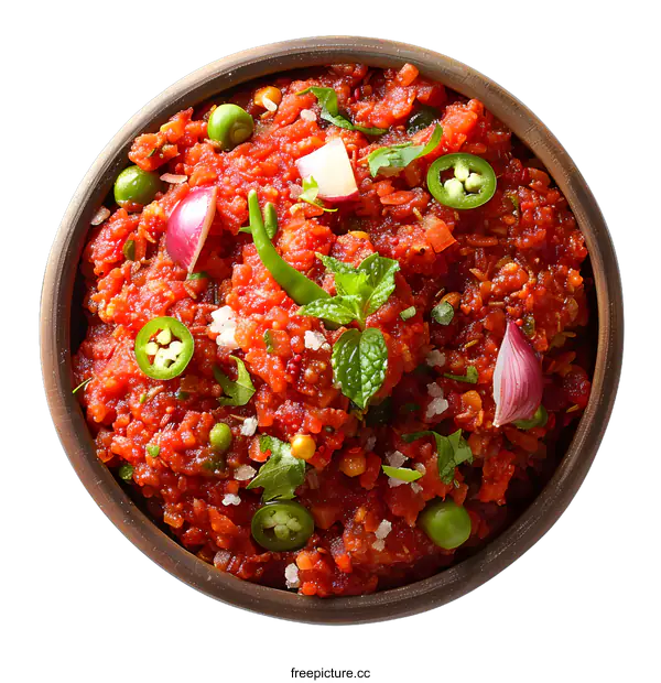 [Transparent Background PNG]Indian tomato chutney