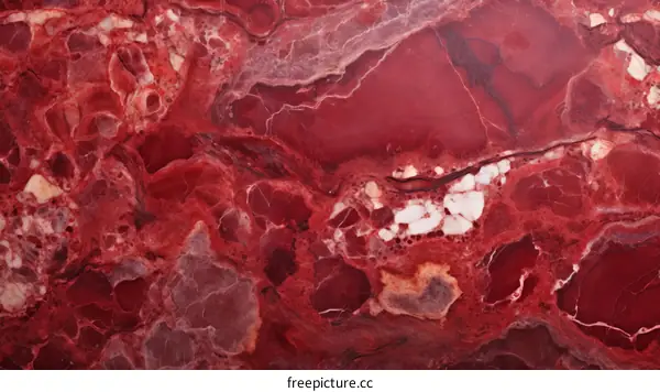 Red marble texture background