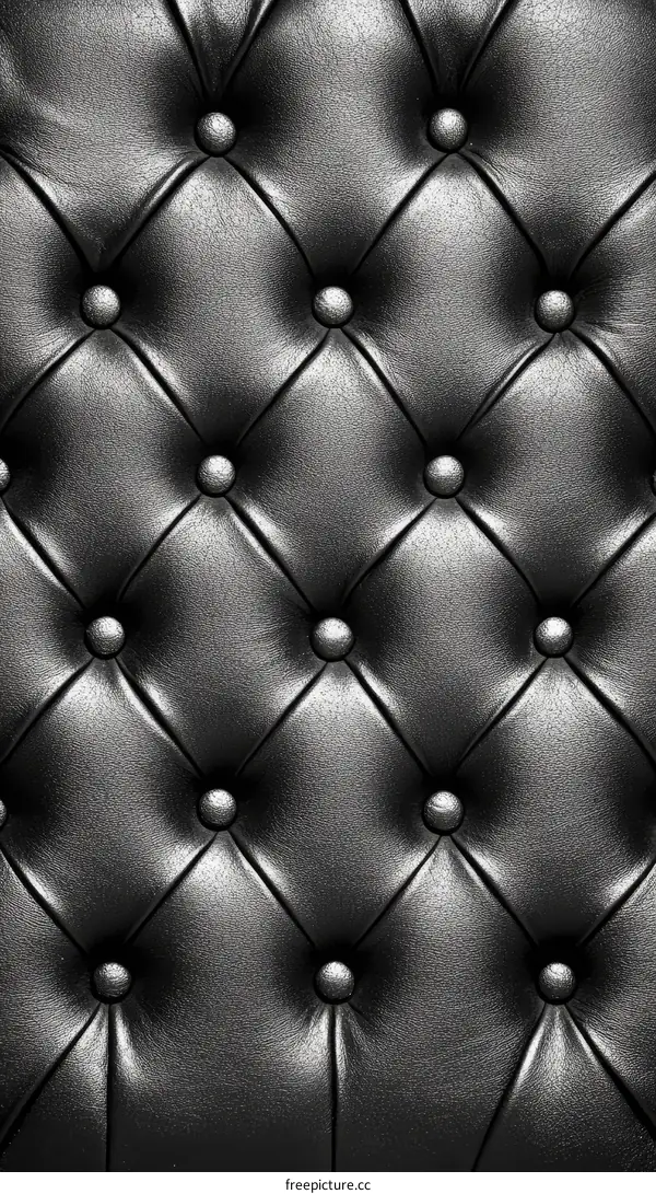 Black Leather Upholstery Texture