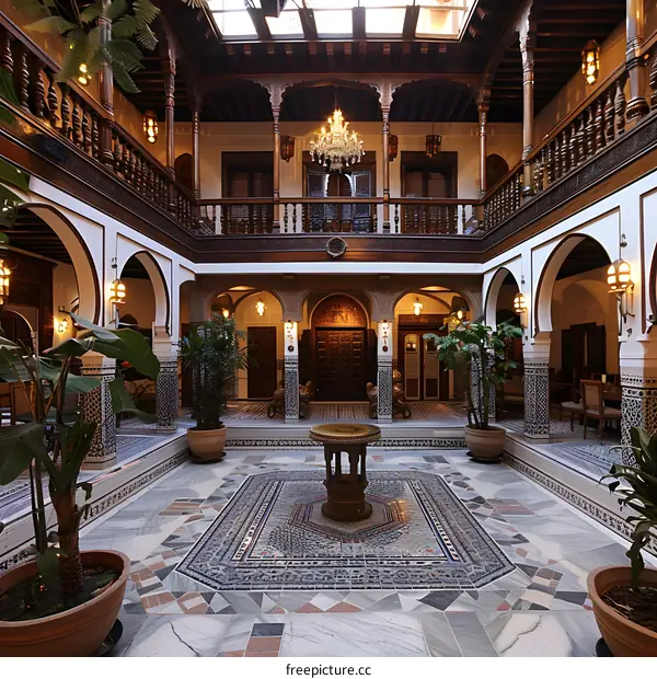 Traditional Moroccan Courtyard