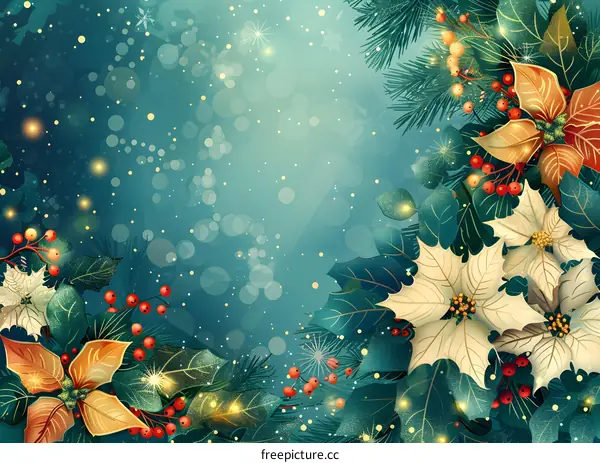 Christmas floral decoration