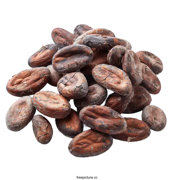 [Transparent Background PNG]Heap of Roasted Cocoa Beans
