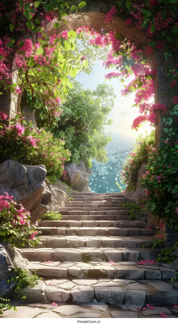 Stairway to Heaven Above the Clouds