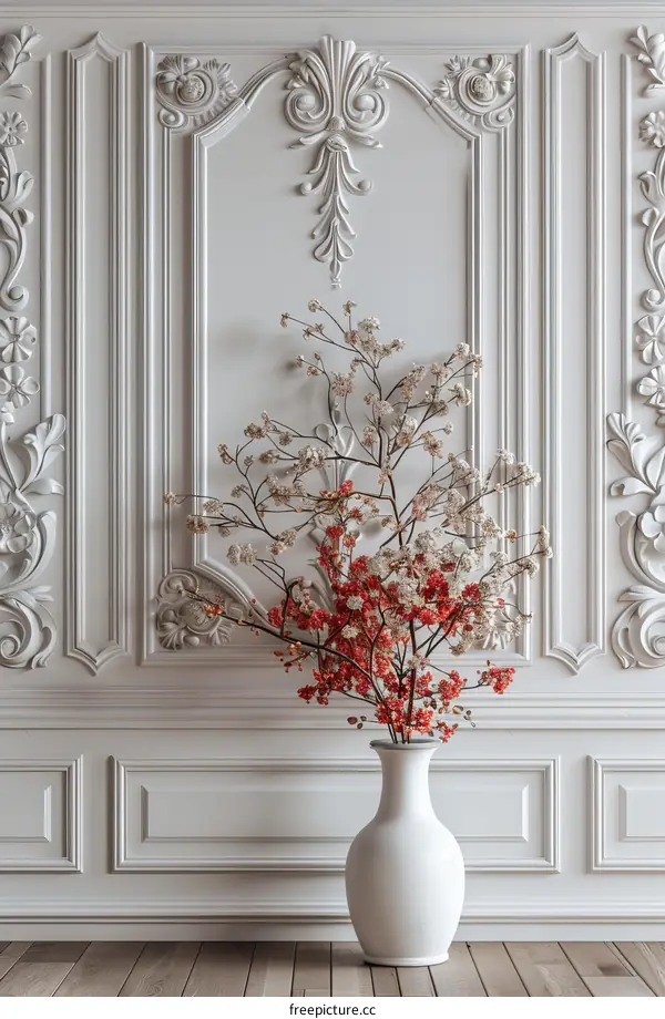 Elegant Floral Arrangement in a Classic Interior