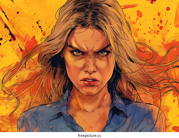 portrait of a blonde woman