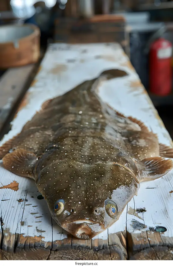 Fresh Fish on Wooden Board