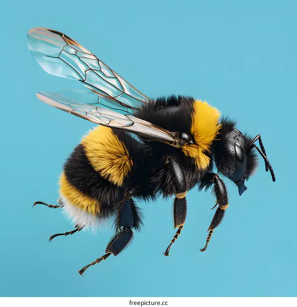 3D rendering of a bee