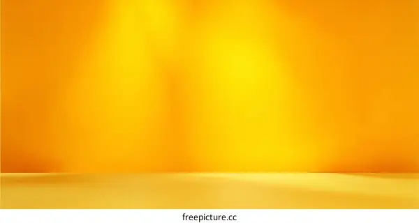 Simple Orange Studio Background with Spotlight