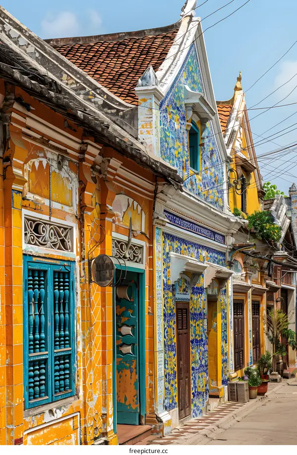 Colorful Vietnamese Shophouses