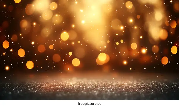 Golden Bokeh Background for Elegant Design