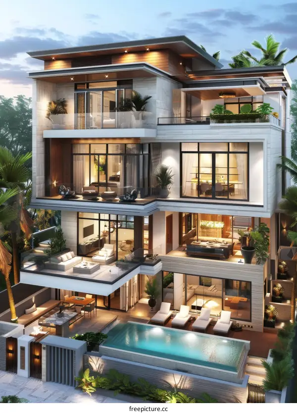 Luxury Modern Villa Exterior Design