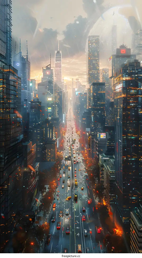 Science Fiction City Street