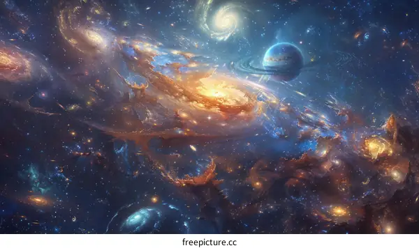 The beauty of the universe lies in its vastness and mystery.