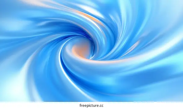 Abstract Flowing Blue Liquid Design