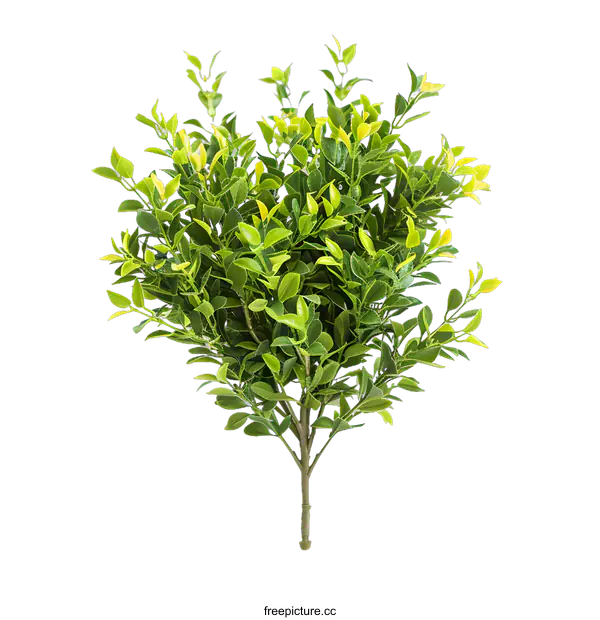 [Transparent Background PNG]Green Bush with White Background