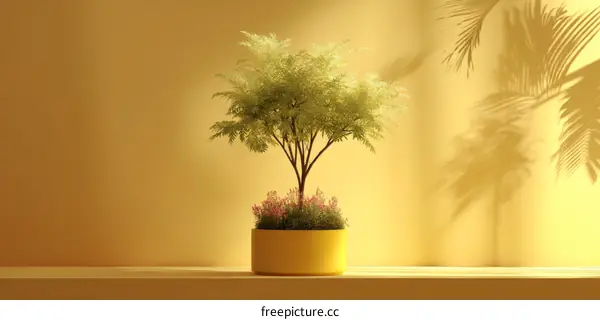 Minimalist Interior Plant Still Life