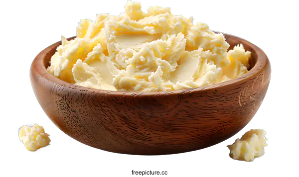 [Transparent Background PNG]Close-up of a bowl of butter