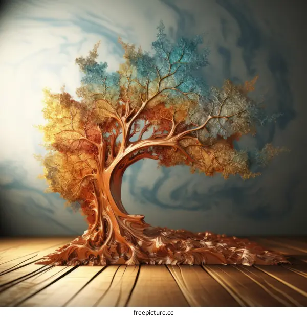 Colorful Fractal Tree