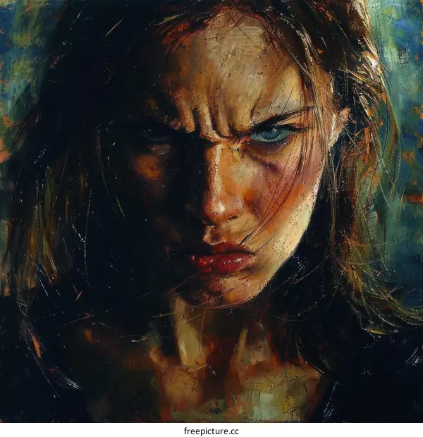 Portrait of an Angry Woman