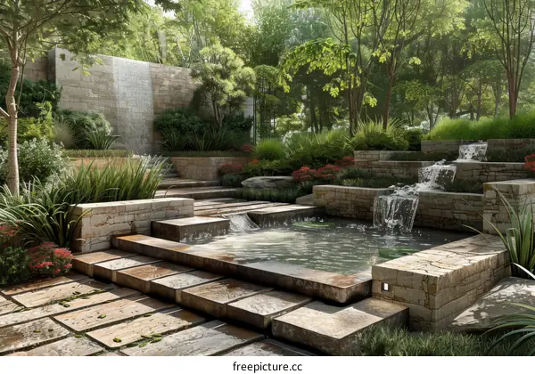 Modern Garden Design with Water Features
