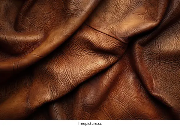 Close-up of brown leather