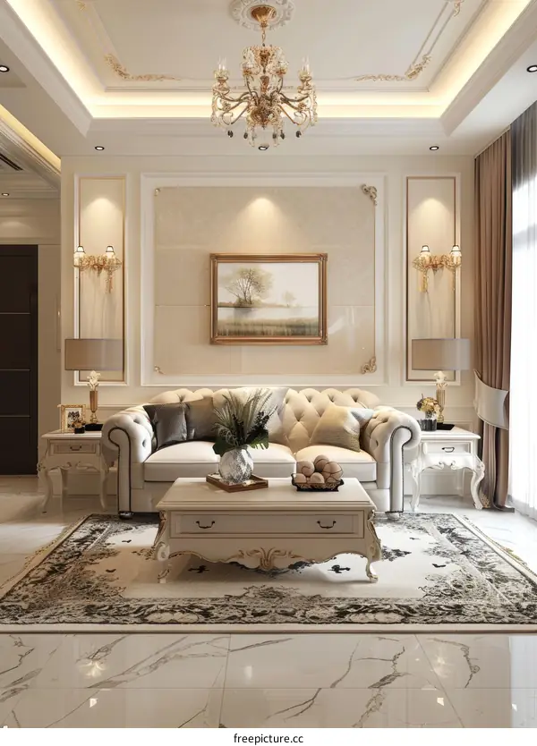 Elegant and Modern Living Room Interior Design