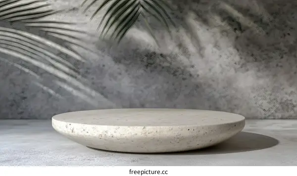 Abstract Gray Stone Product Display