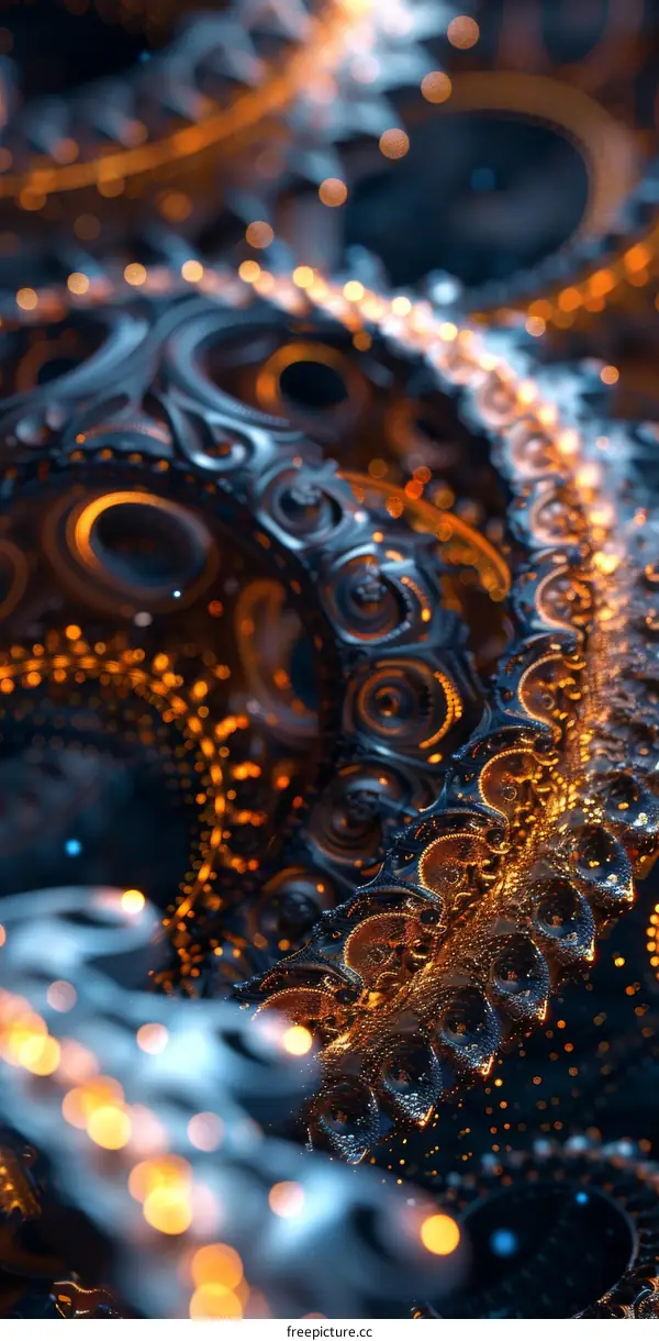 Glowing Futuristic Fractal