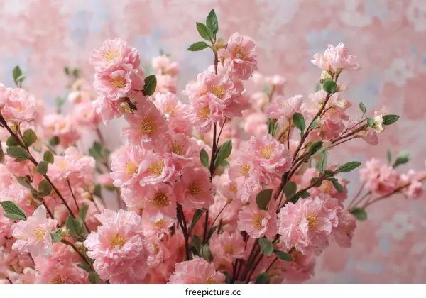 Beautiful Pink Artificial Cherry Blossoms Bouquet