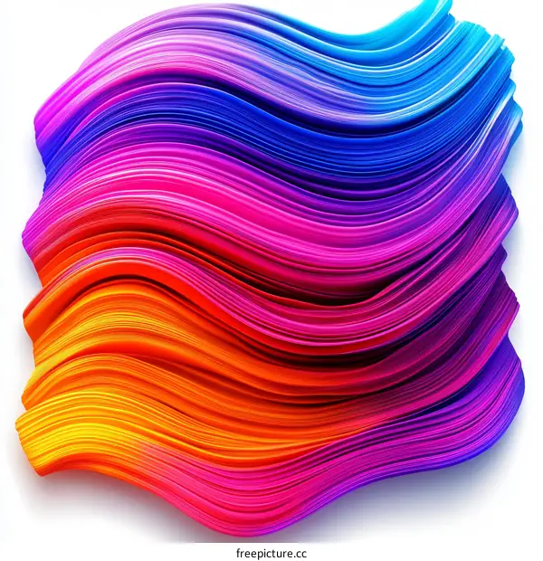 Abstract Colorful Fluid Design