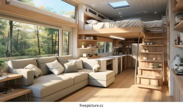 A cozy and modern small house