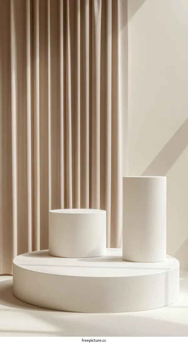 Minimalist Display Stands Product Photography Backdrop