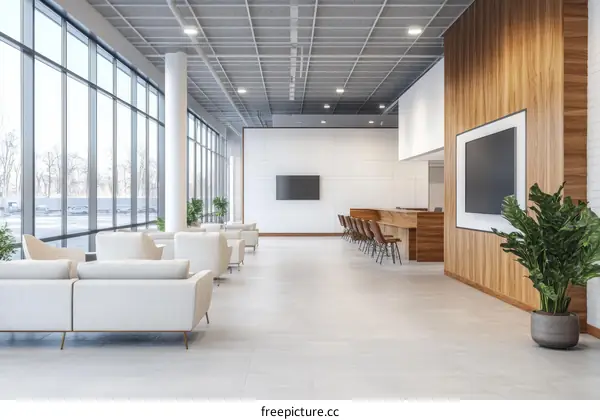 Modern Business Lobby Interior Design
