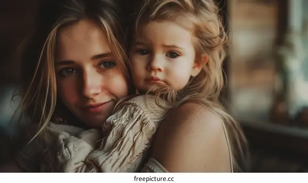 Portrait of a mother and her child