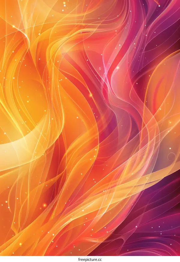 Abstract Colorful Flowing Lines