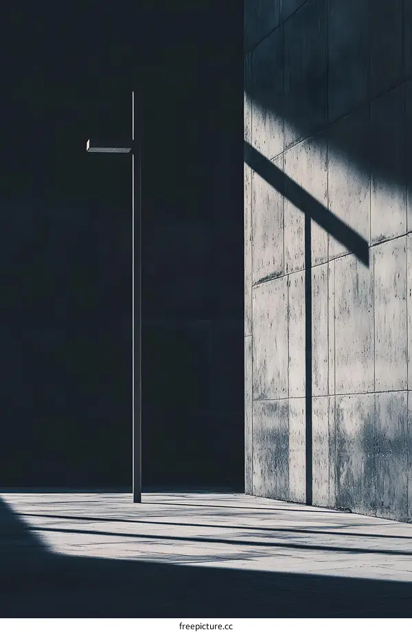 Abstract Minimalist Concrete Architecture Shadow