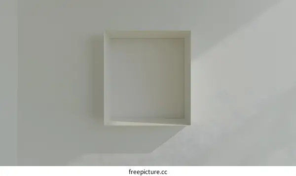 Minimalist White Wall With Shadow