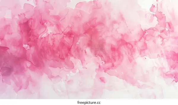 Abstract painting with shades of pink