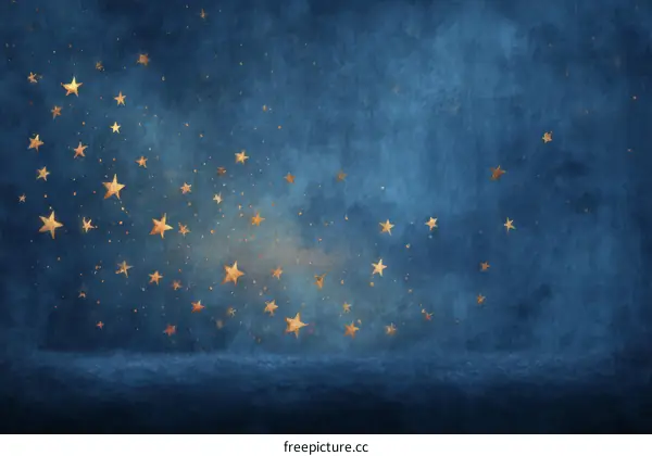 Starry Night Sky Background Illustration