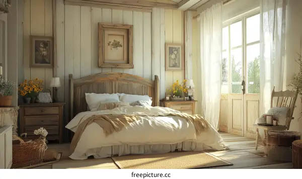 Rustic Farmhouse Bedroom Interior Design